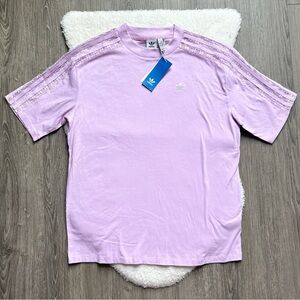 Adidas Lavender Purple Lace T-Shirt NWT